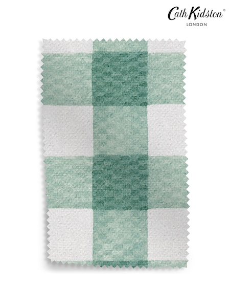 Cath Kidston Green Painted Gingham Upholstery Swatch (AK5248) | £0