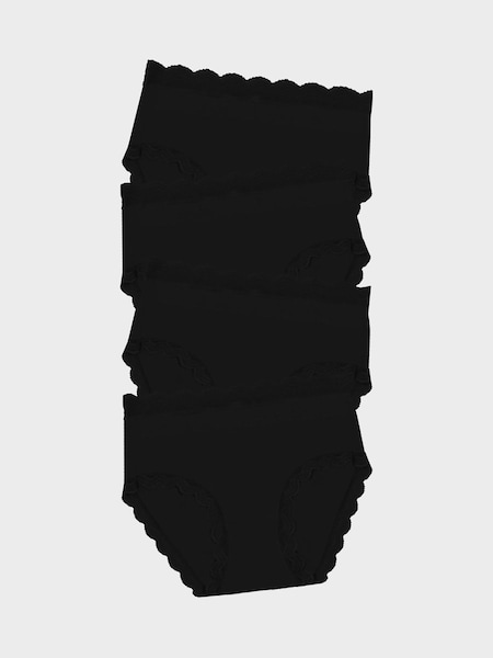 Stripe & Stare High Rise Knickers 4 Pack (AK5280) | £50