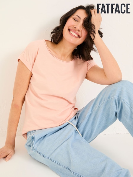 FatFace Ivy Coral Pink T-Shirt (AK5288) | £25