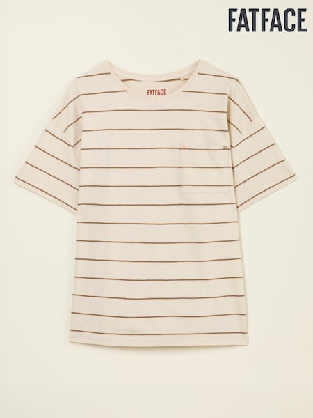 FatFace Lily Ivory Stripe T Shirt (AK5473) | £25