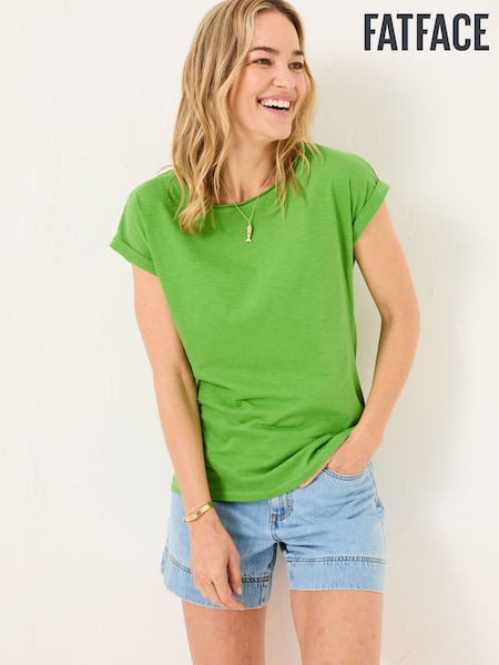 FatFace Ivy Mid Green T-Shirt (AK5493) | £25