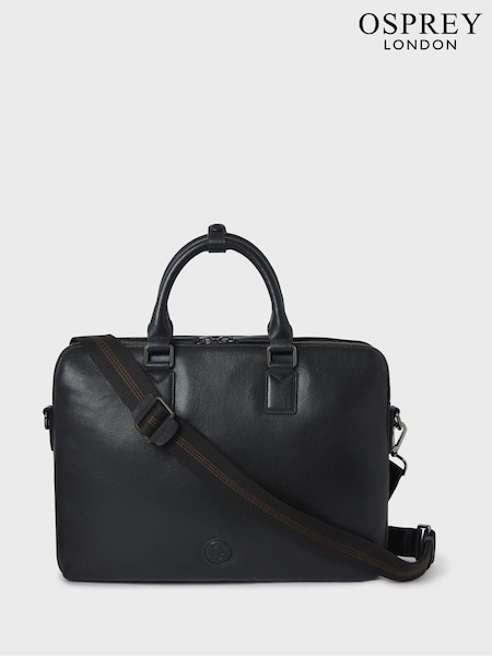 Osprey London The Compass Leather Laptop Brown Bag (AK5569) | £295
