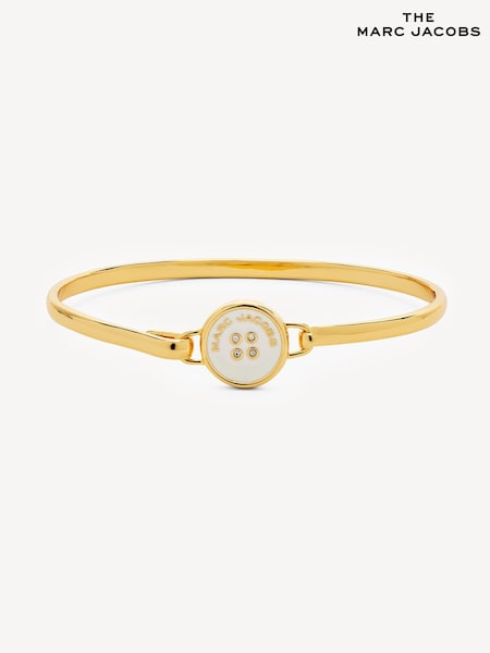Marc Jacobs Gold Tone Button Hinge Bracelet (AK5657) | £95