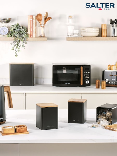 Salter 4 Piece Black Toronto Countertop Set (AK5706) | £45