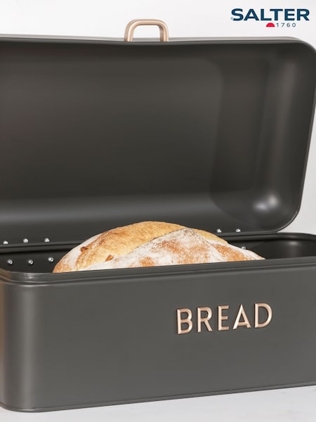 Salter Charcoal Pebble Bread Bin (AK5725) | £28