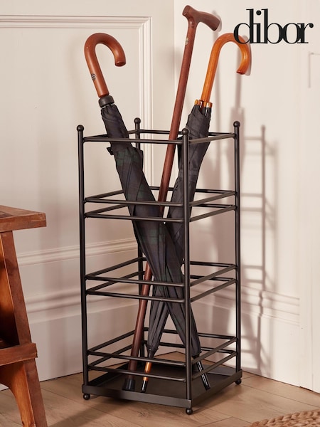 Dibor Black Large Black Umbrella Stand (AK5810) | £68