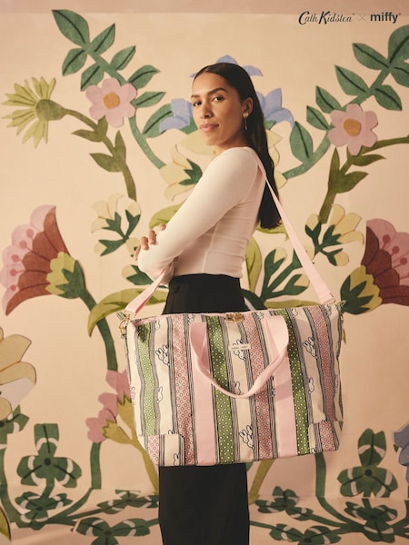 Cath Kidston Green Miffy Stripe Overnight Bag (AK5825) | £74