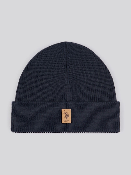U.S. Polo Assn. Blue Signature Knit Winter Beanie (AK5915) | £20