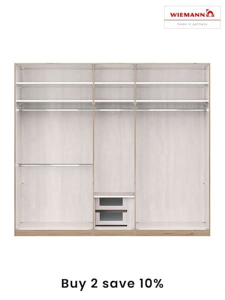 Wiemann Natural Peyton Drawer and Rail Bundle for 5 Door Hinged Wardrobe (AK6034) | £280