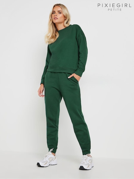 PixieGirl Petite Green Cuffed Joggers (AK6309) | £22