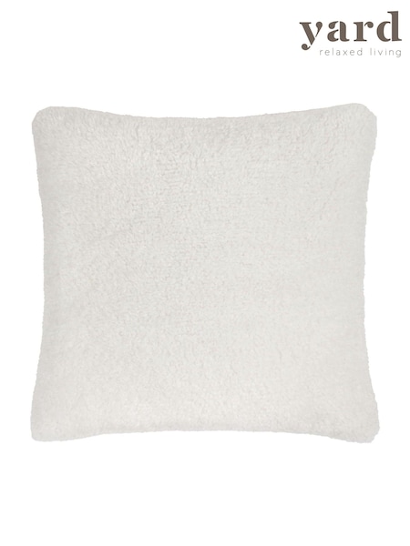 Yard Ecru Large Olann Shearling Fleece Cushion (AK6675) | £30