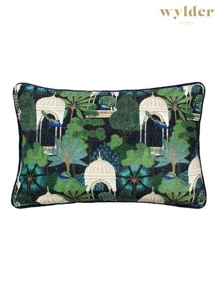 Wylder Midnight 100% Cotton Serenity Piped Cushion (AK6711) | £26