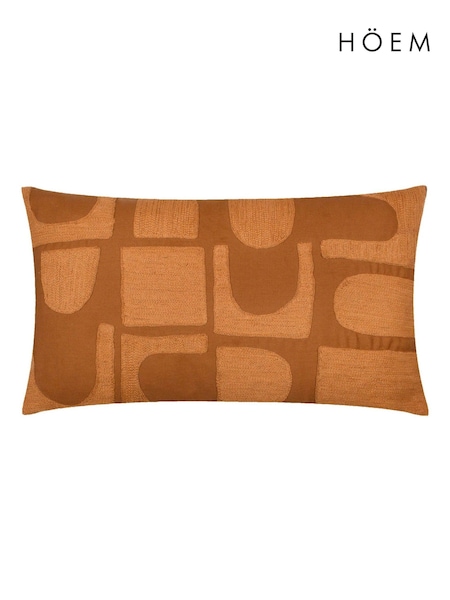 HÖEM Copper Hallam Embroidered 100% Cotton Cushion (AK6720) | £20