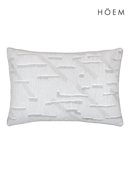 HÖEM Glacier Grey Tresse Jacquard Cushion (AK6744) | £20