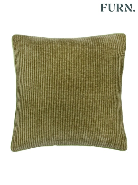 Furn Leaf Green Garda Corduroy Cushion Bundles (AK6754) | £22