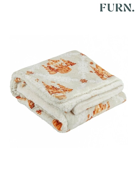 furn. Cloud Dust Gretel Sherpa Fleece Throw (AK6758) | £22