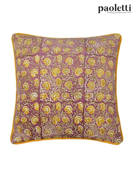 Paoletti Rose or Gold Seventy Three Chedworth Piped 100% Cotton Cushion (AK6759) | £26