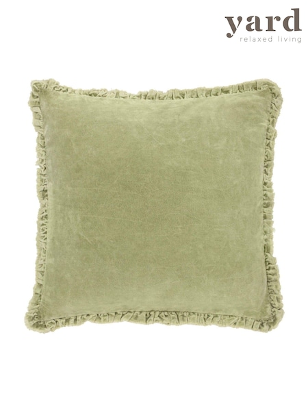 Yard Sage 45 x 45cm Bertie 100% Washed Cotton Velvet Cushion (AK6935) | £28