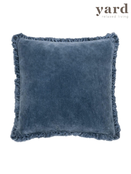 Yard Ink 45 x 45cm Bertie 100% Washed Cotton Velvet Cushion (AK6952) | £28