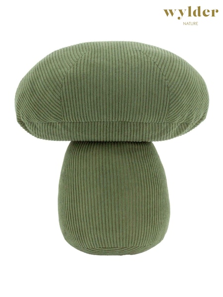 Wylder Forest Green Corduroy Mushroom Velvet Doorstop (AK6971) | £17