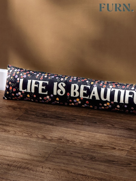 Furn Multicolour La Vida Life Is Beautiful Velvet Draught Excluder (AK6996) | £17