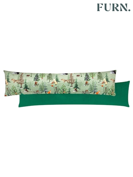 Furn Oak Green Lodge Wood Velvet Draught Excluder (AK7013) | £17