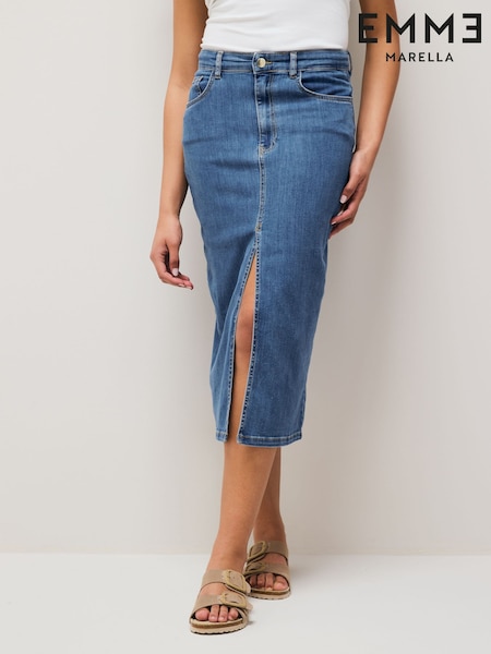 Emme Marella Blue Liquore Skirt (AK7273) | £96