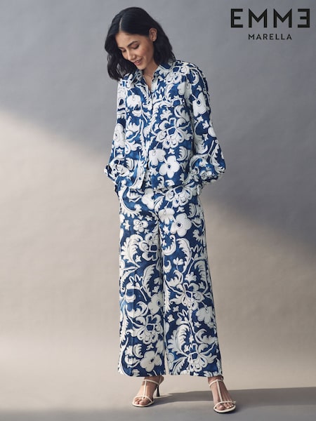 Emme Marella Blue Albi Trousers (AK7274) | £88