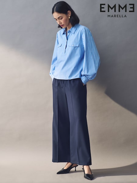 Emme Marella Blue Ipotesi Trousers (AK7278) | £96