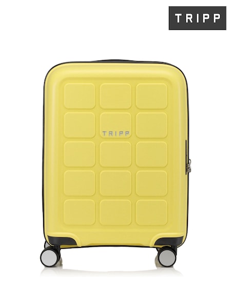 Tripp Yellow Holiday 8 Cabin 4 Wheel Suitcase (AK7362) | £55