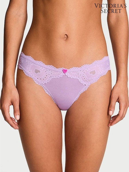 Victoria's Secret Charmed Violet Purple Bikini Heart Knickers (AK7426) | £9