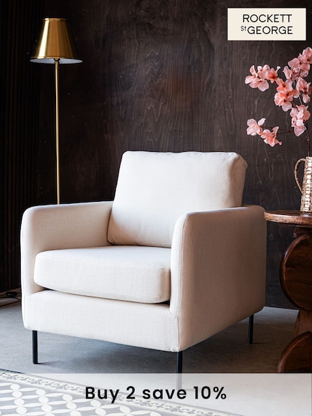 Rockett St George Natural The Edie Accent Chair (AK7720) | £435