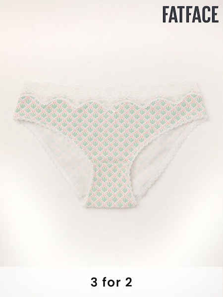 Green Geometric Print Knickers (AK7858) | £9