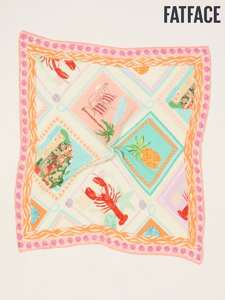 FatFace Multi Lobster Print Hair Scarf (AK8326) | £14