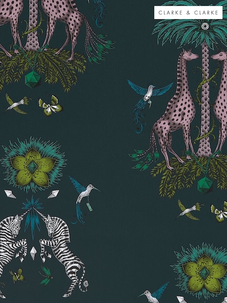 Clarke And Clarke Emma J Shipley Wilderie 10m Wallpaper