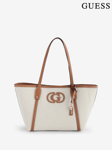 Guess Sebina Canvas Logo Tote Bag (AK8536) | £140