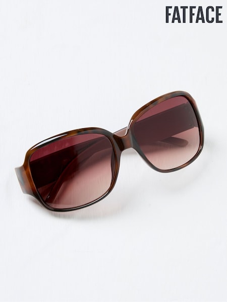 FatFace Tortoiseshell Brown Olivia Oversized Sunglasses (AK8580) | £28