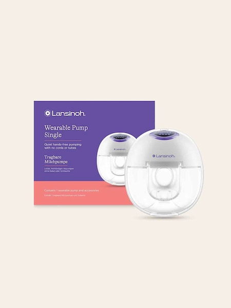 Clear - Lansinoh Wearable Electric Breast Pump Single