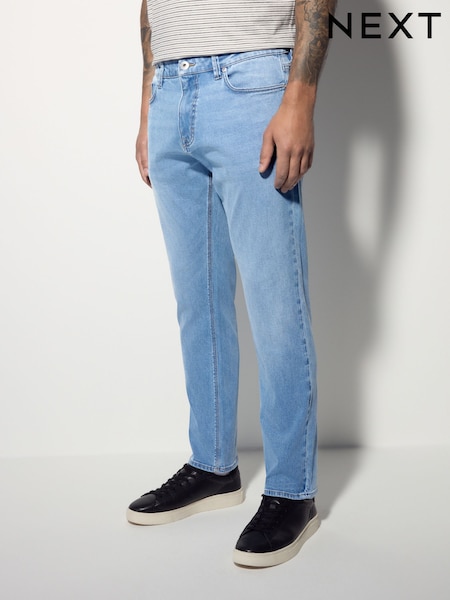 Blue Light Slim Fit Lightweight Motion Flex Denim Jeans (AK8734) | £35