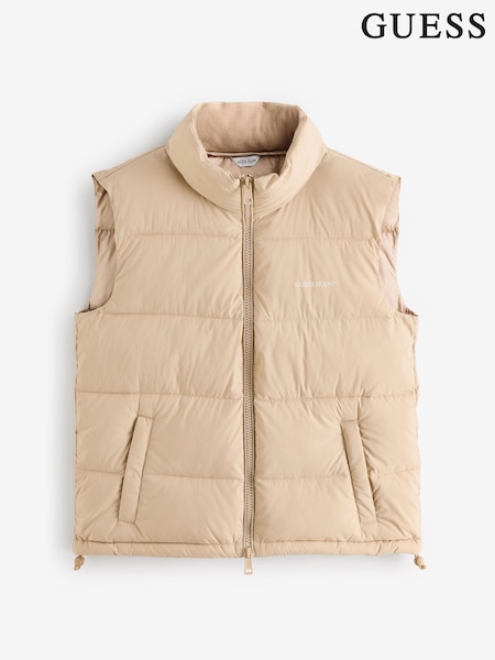 Guess Jeans Beige Puffer Gilet (AK8818) | £119