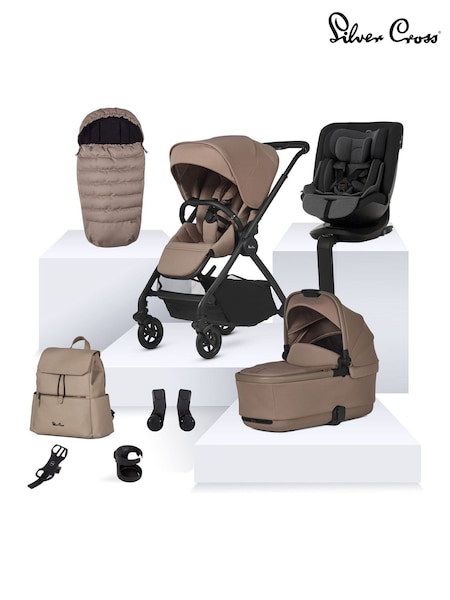 Silver Cross Mocha Dune 2 Ultimate Bundle with Motion Car Seat (AK8881) | £1,395