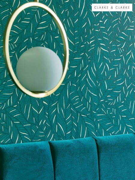Clarke and Clarke Emerald Selva Wallpaper (AK8983) | £56
