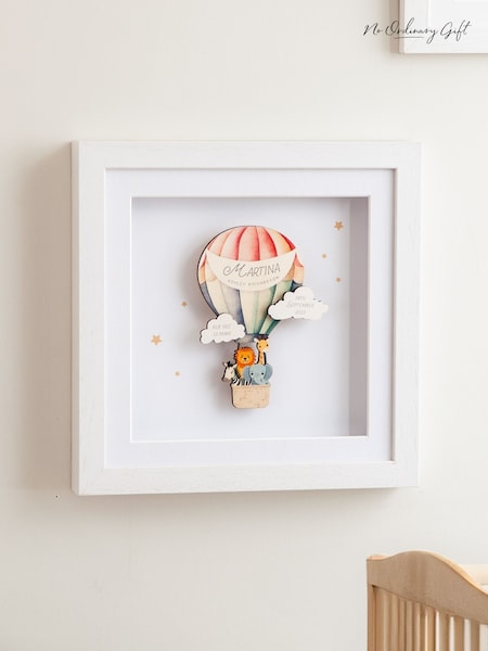 Hot Air Balloon New Baby or Christening Keepsake Print by No Ordinary Gift (AK8992) | £45