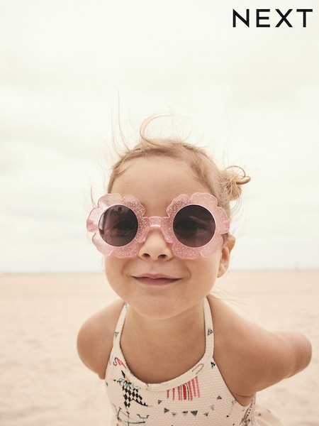 Pink Kids Flower Sunglasses (AK9013) | £6 - £7