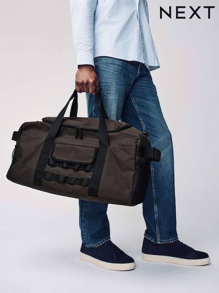 Brown Canvas Holdall Bag (AK9185) | £55