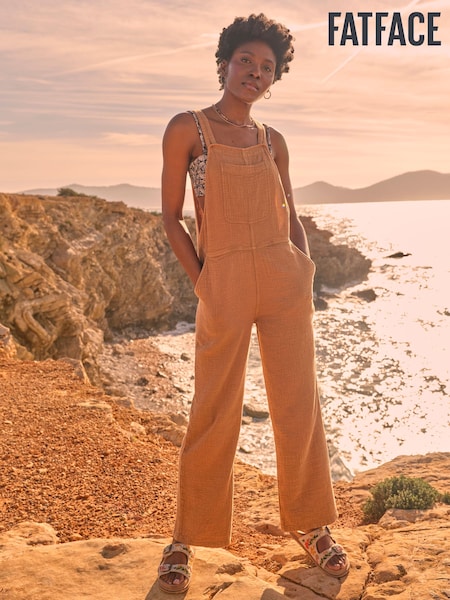 FatFace Doubles Golden Tan Jumpsuit (AK9253) | £59