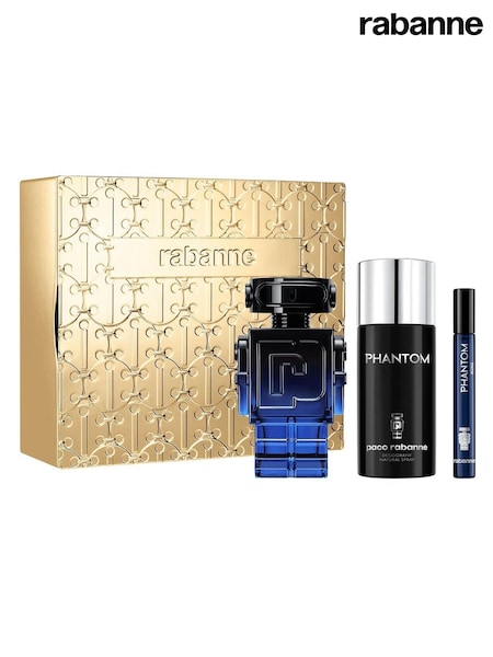 Rabanne Phantom Intense Eau de Parfum Intense 100ml, Deodorant 150ml & Travel Spray 10ml Gift Set (AK9529) | £105