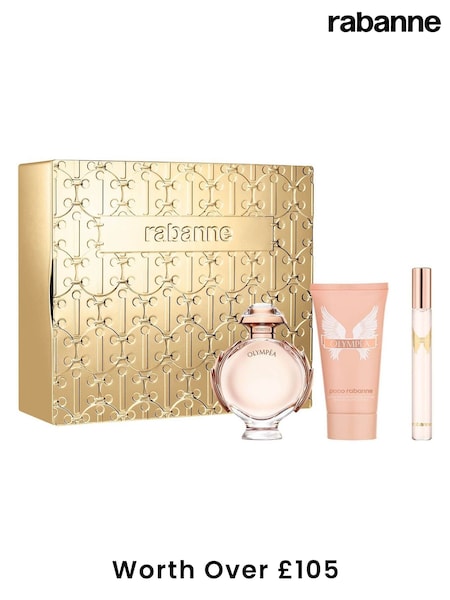 Rabanne Olympea Eau de Parfum 50ml, Body Lotion 75ml & Travel Spray 10ml Gift Set (Worth Over £105) (AK9533) | £83