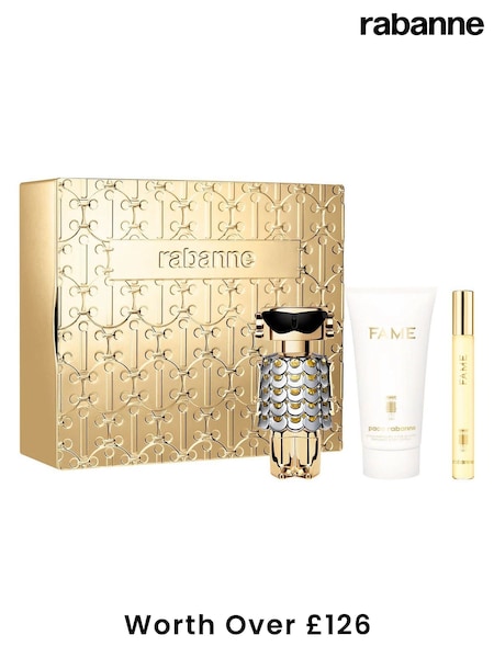 Rabanne Fame Eau de Parfum 50ml, Body Lotion 75ml & Travel Spray 10ml Gift Set (Worth Over £126) (AK9538) | £98