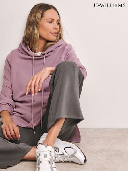 Anthology by JD Williams Purple Premium Longline Hoodie (AK9618) | £32
